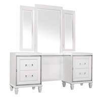 Glam Vanity Dresser with Mirror