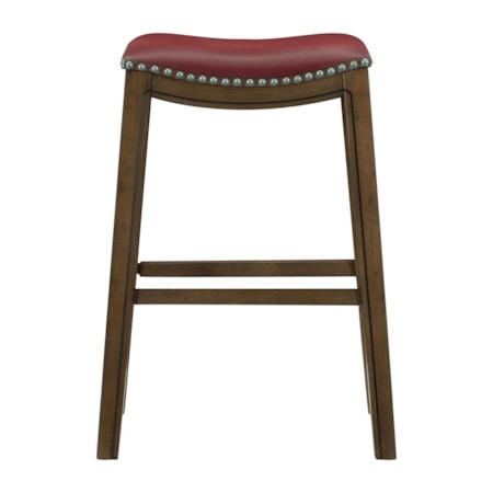 Pub Height Upholstered Stool