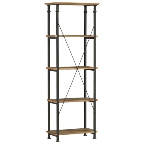 Industrial Bookcase with Open Shelving