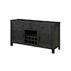 Homelegance Orem Server with Wine Rack