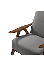 Homelegance Kalmar Mid-Century Modern Accent Chair with Wood Frame