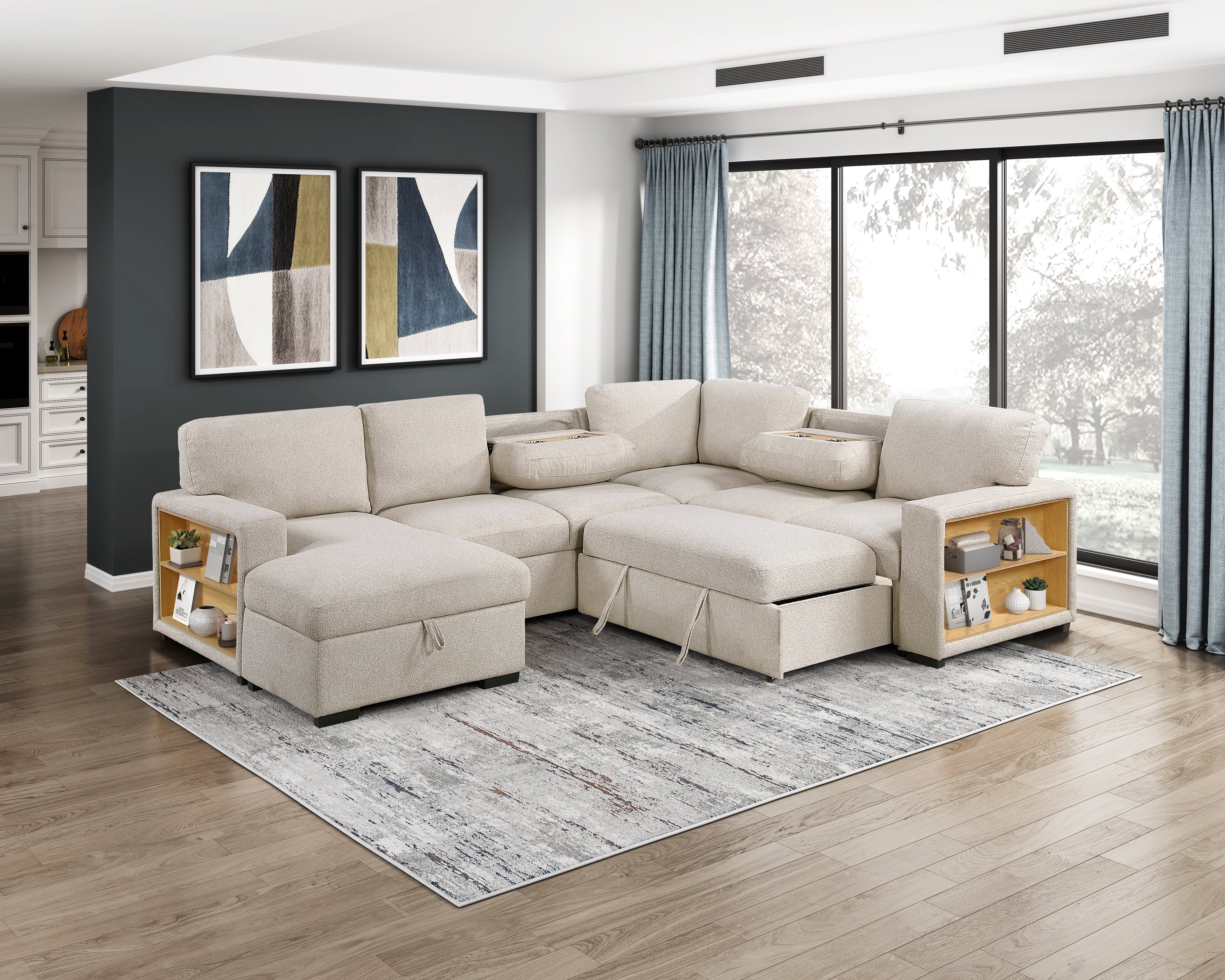 4-Piece Sectional Sofa