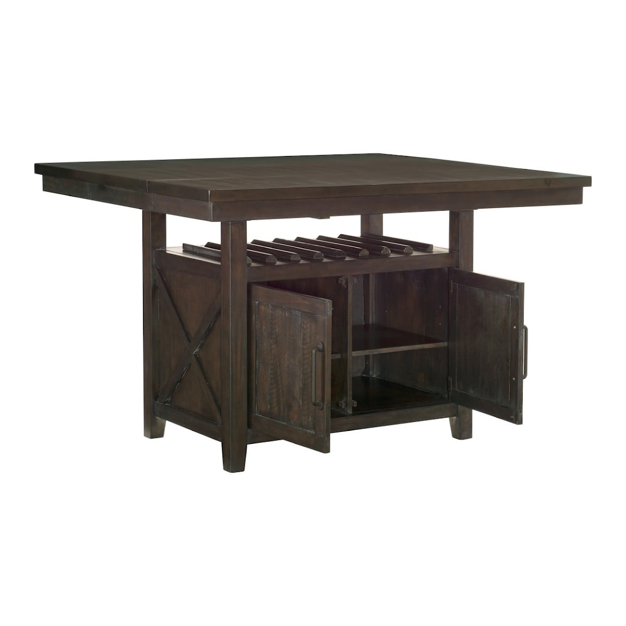 Homelegance Oxton Counter Height Table with Storage Base