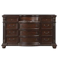 Traditional 11-Drawer Dresser with Marble insert