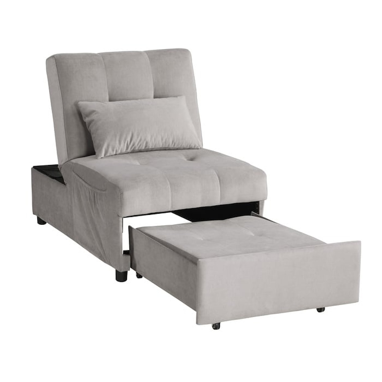 Homelegance Furniture Garrell Lift Top Storage Bench with Pull-out Bed