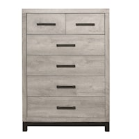 Contemporary 6-Drawer Bedroom Chest