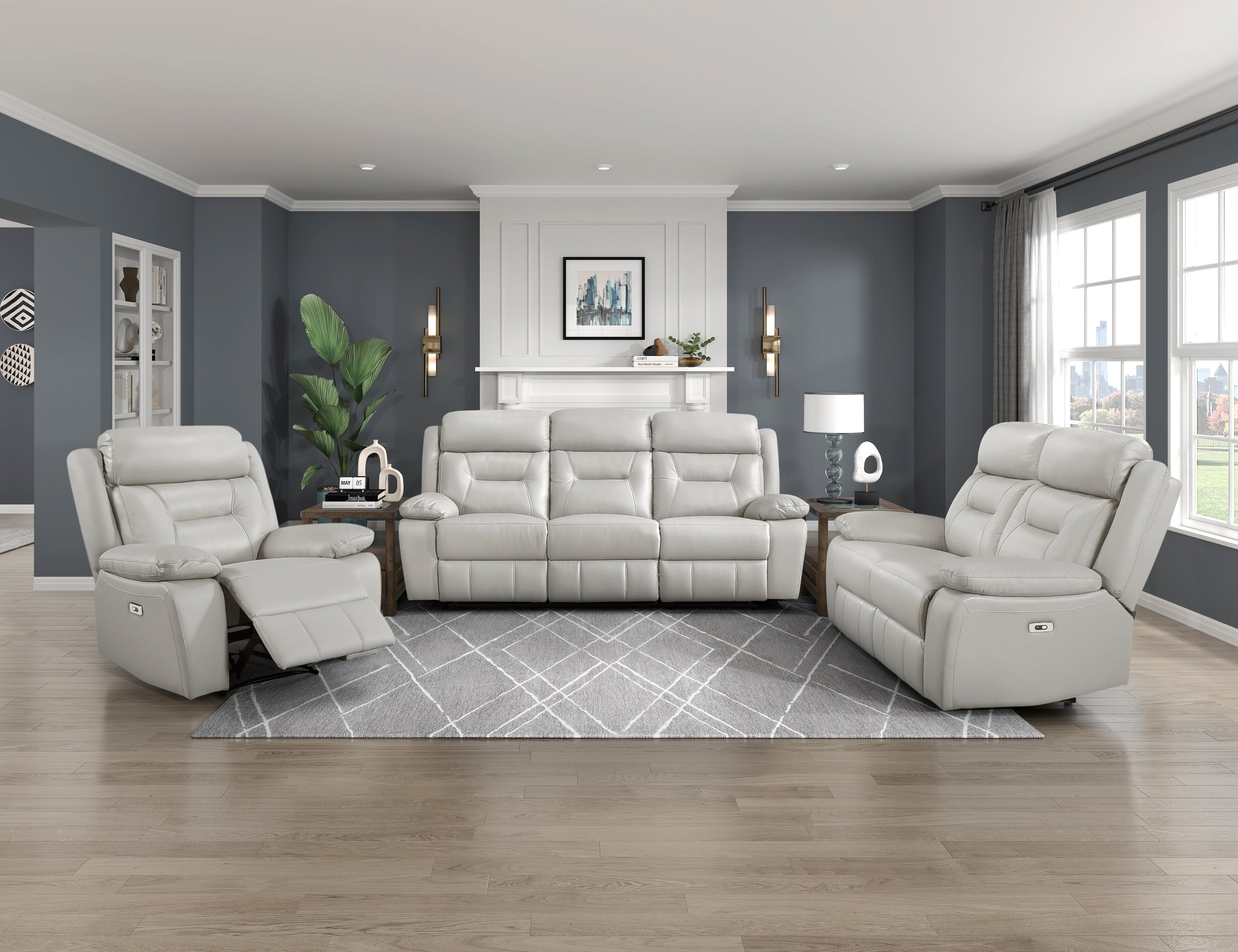 Dual Power Reclining Sofa