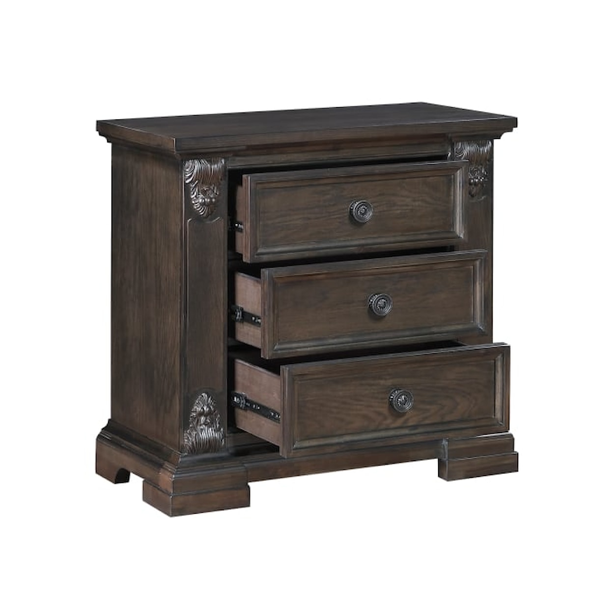 Homelegance Cornwall 3-Drawer Nightstand