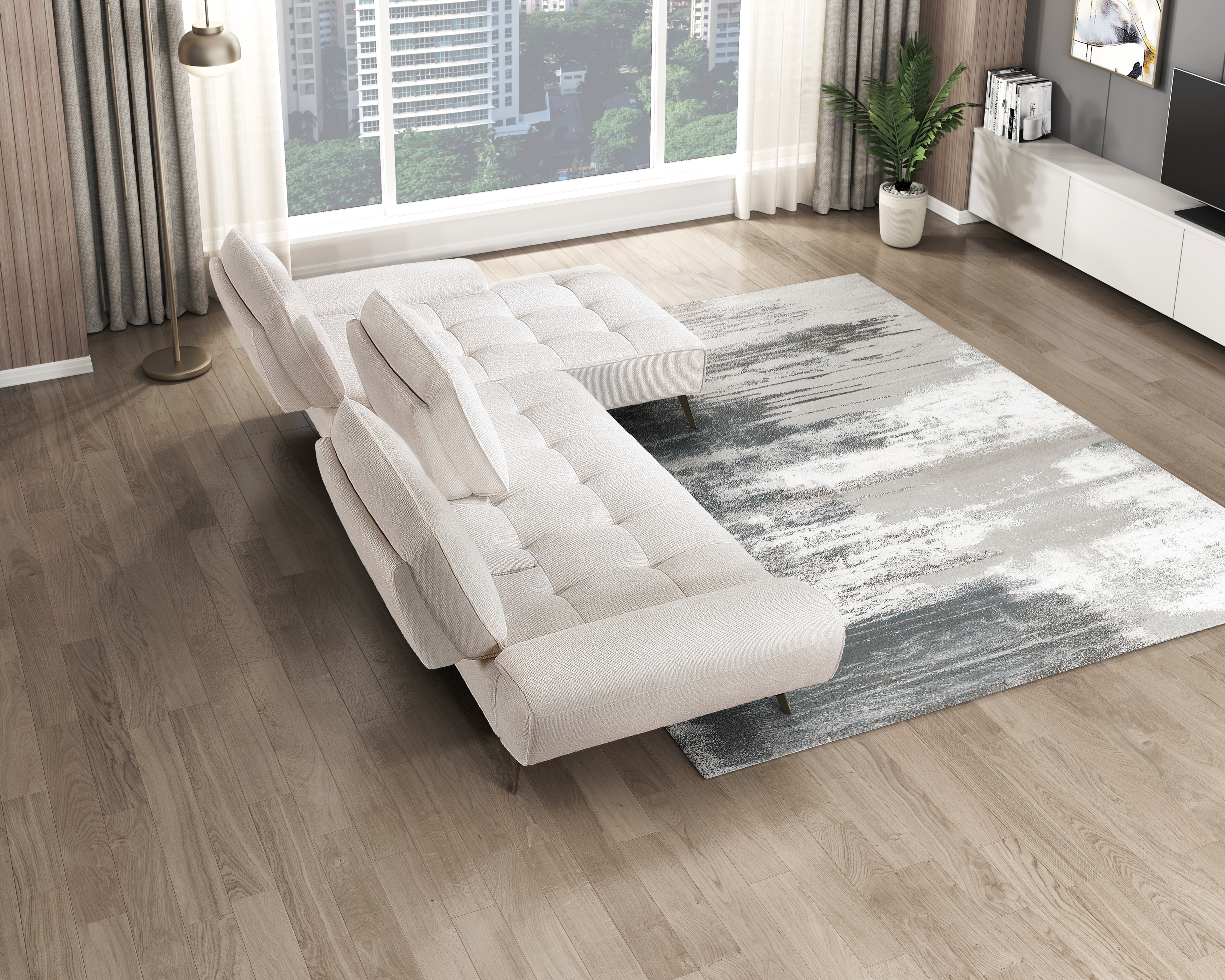 Homelegance Silva 2-Piece Sectional Sofa