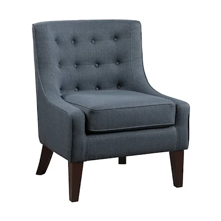 Transitional Accent Chair with Tufted Detail