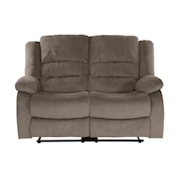 Transitional Double Reclining Love Seat