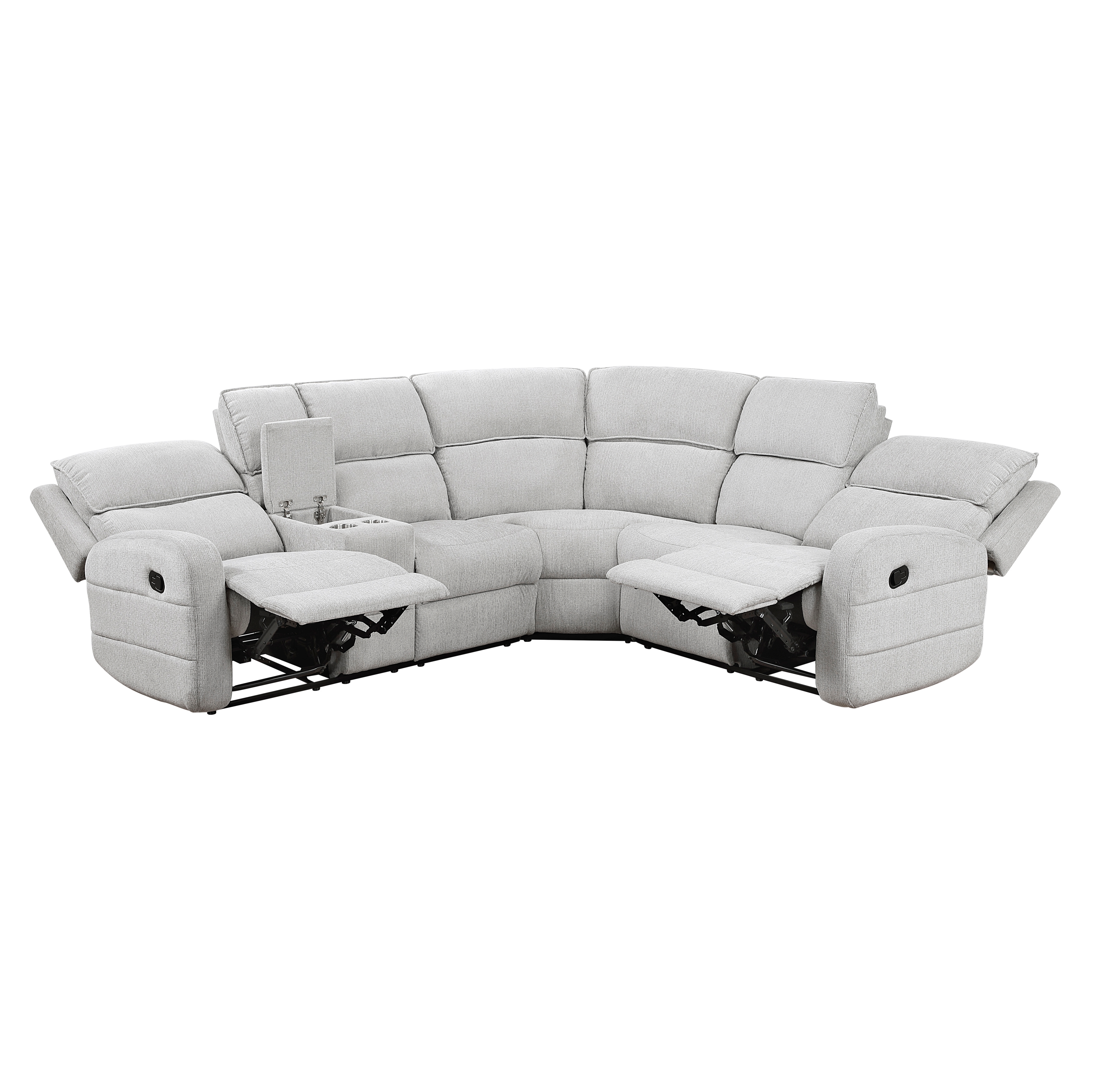 3-Piece Manual Reclining Sectional Sofa
