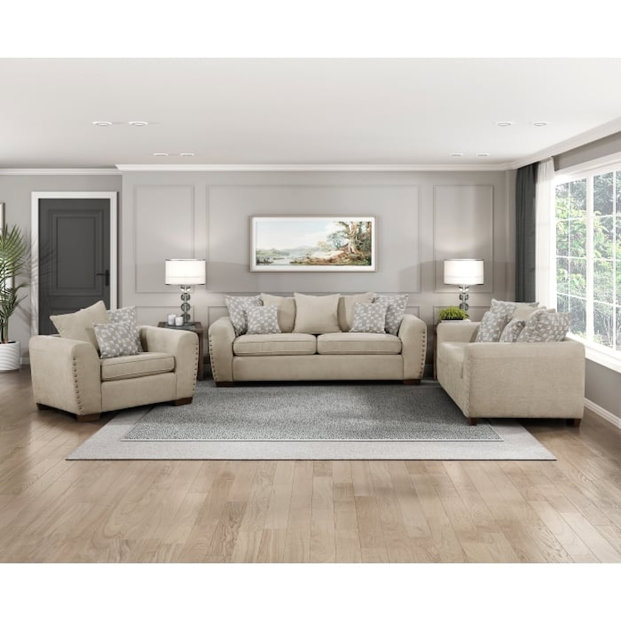 Homelegance Furniture Silverthorne Love Seat