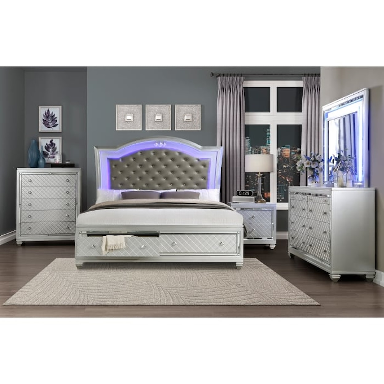 Homelegance Furniture Leesa 8-Drawer Dresser