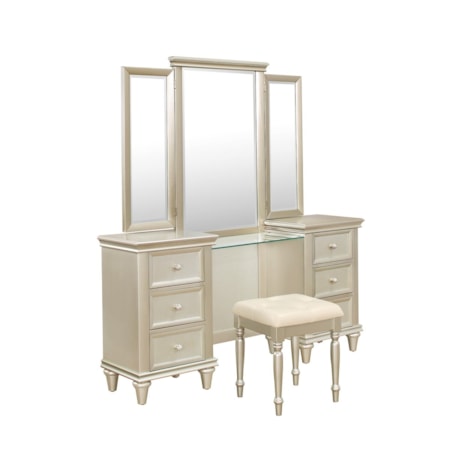 6-Drawer Vanity Dresser
