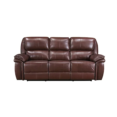 Transitional Double Reclining Sofa