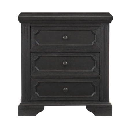 3-Drawer Nightstand