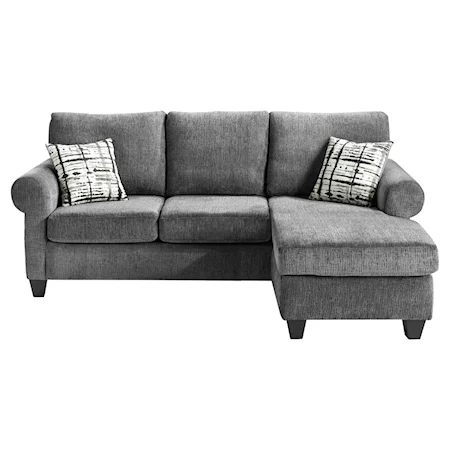 Desboro Transitional Sofa with Reversible Chaise