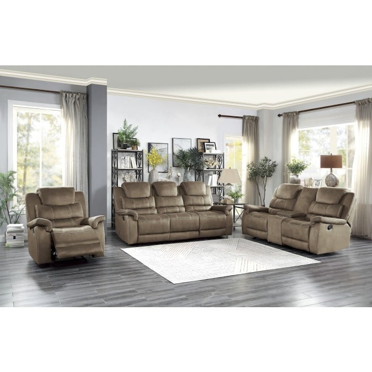 Homelegance Shola Reclining Loveseat