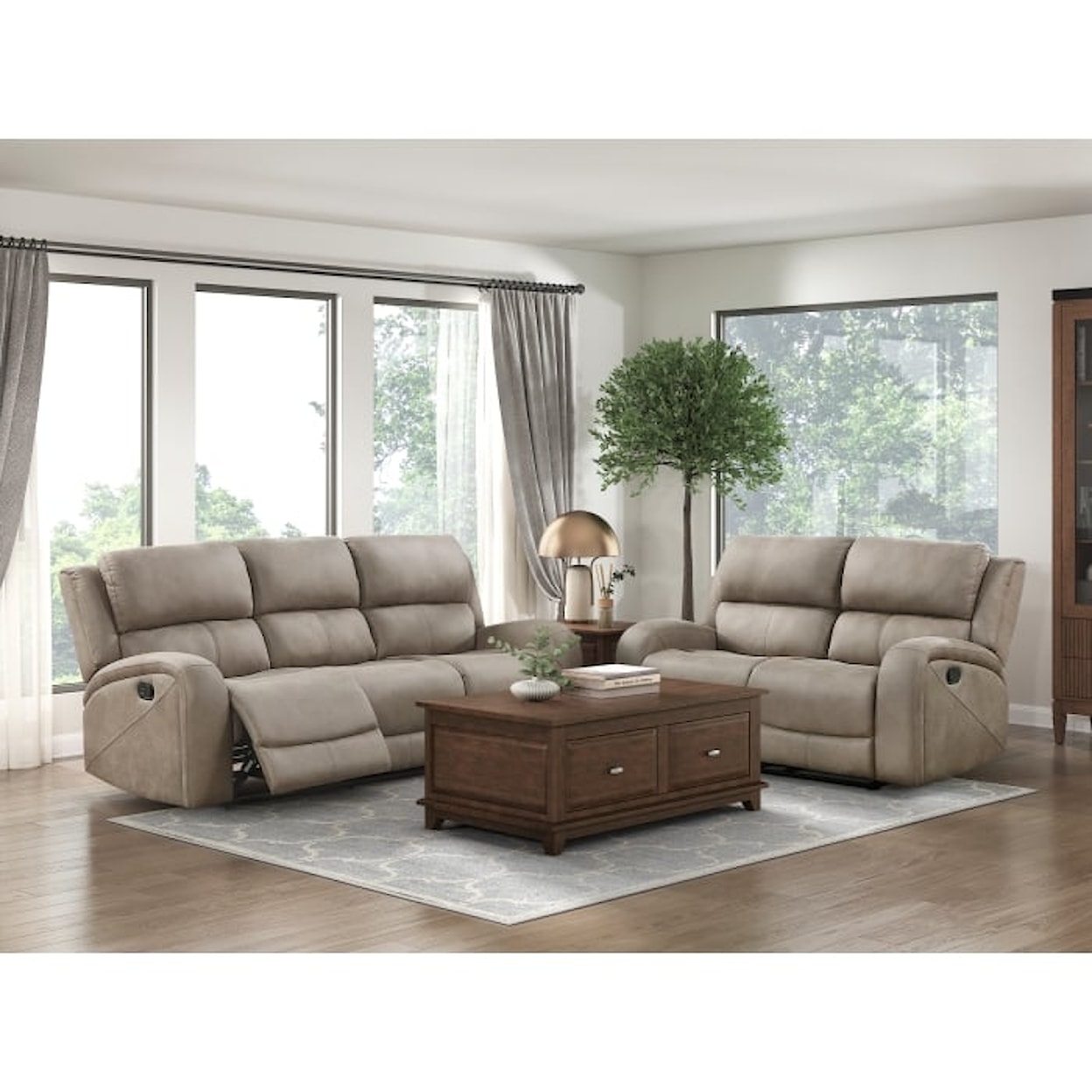 Homelegance Pagosa Double Reclining Love Seat