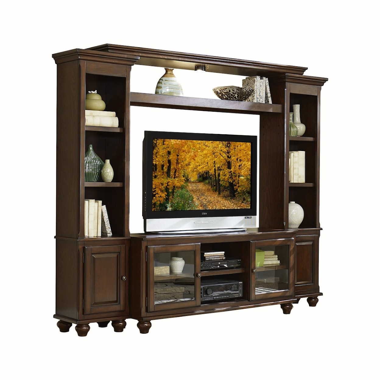 Homelegance Furniture Lenore 4-Piece Entertainment Center