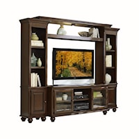 Transitional Entertainment Center with Extra Storage