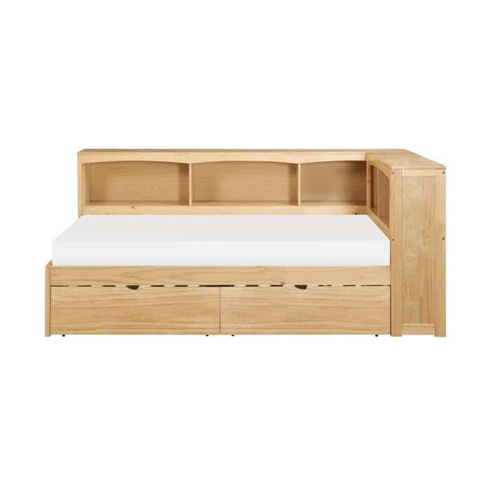 Twin Bookcase Corner Bed