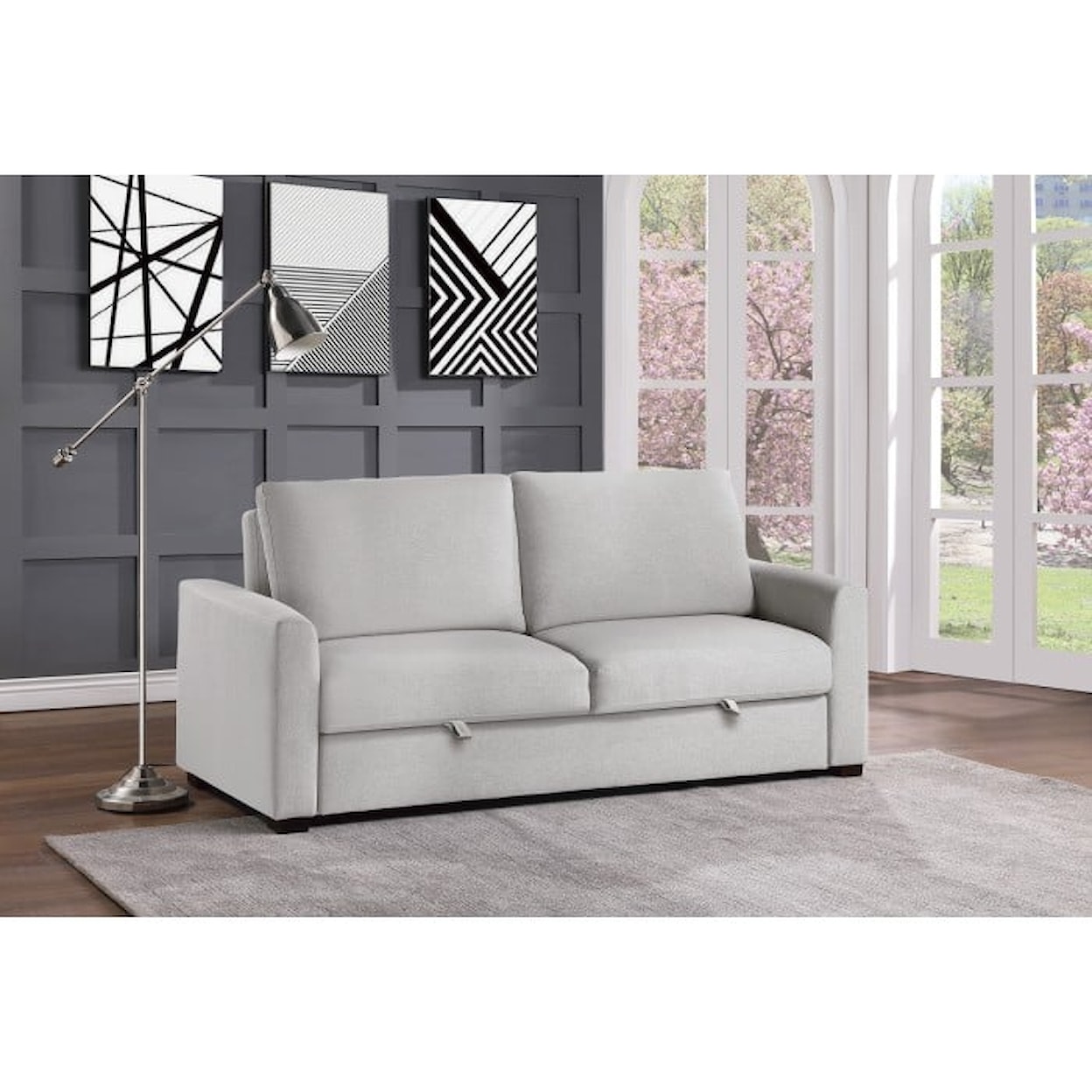 Homelegance Price Convertible Studio Sofa with Pull-out Bed