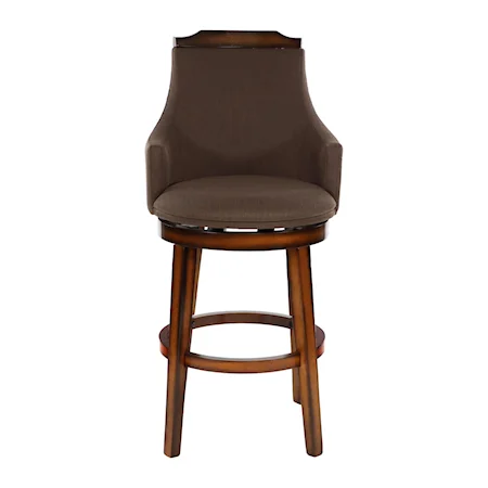 Traditional Pub Height Swivel Chair
