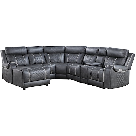 6-Piece Modular Power Reclining Sectional