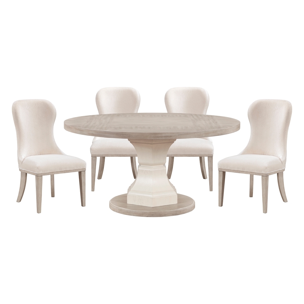 Homelegance Lofton Contemporary 5-pc. Round Pedestal Dining Set