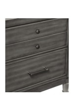 Homelegance Wittenberry Transitional 2-Drawer Nightstand with Dark Bronze Hardware