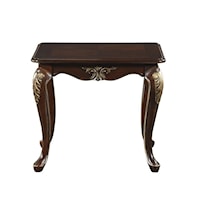 Traditional End Table with Cabriole Legs