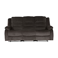 Transitional Double Reclining Sofa