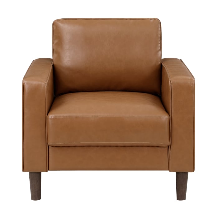 Faux Leather Arm Chair