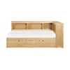 Homelegance Bartly Twin Bookcase Corner Bed with Storage Boxes