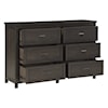 Homelegance Hebron 6-Drawer Dresser