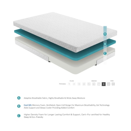 6&quot; Full Memory Foam Mattress