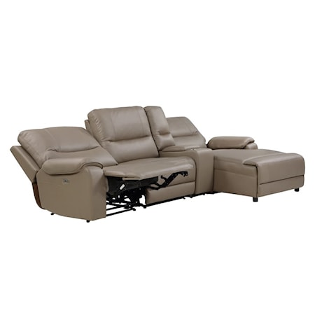 4-Piece Modular Power Reclining Sectional