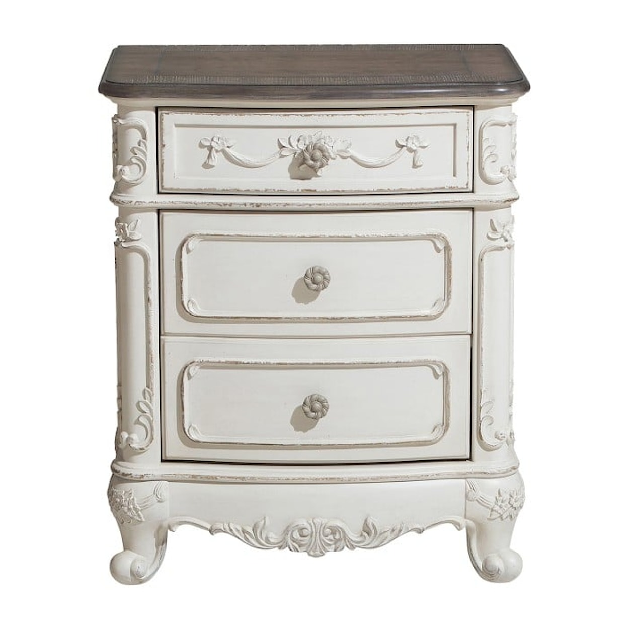 Homelegance Cinderella 3-Drawer Nightstand