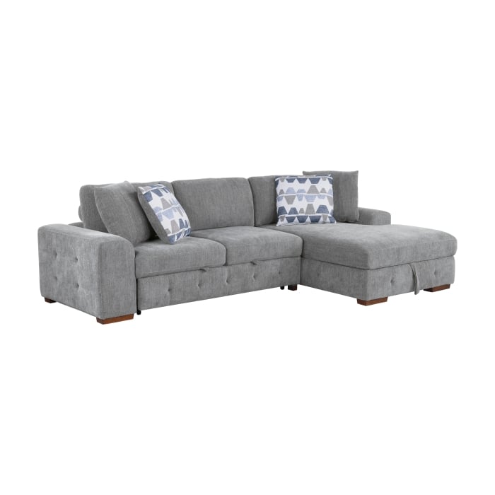 Homelegance Raife 2-Piece Sectional Sofa with Ottoman