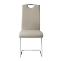 Contemporary Faux Leather Side Chair