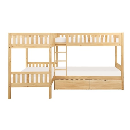 Twin Corner Bunk Bed