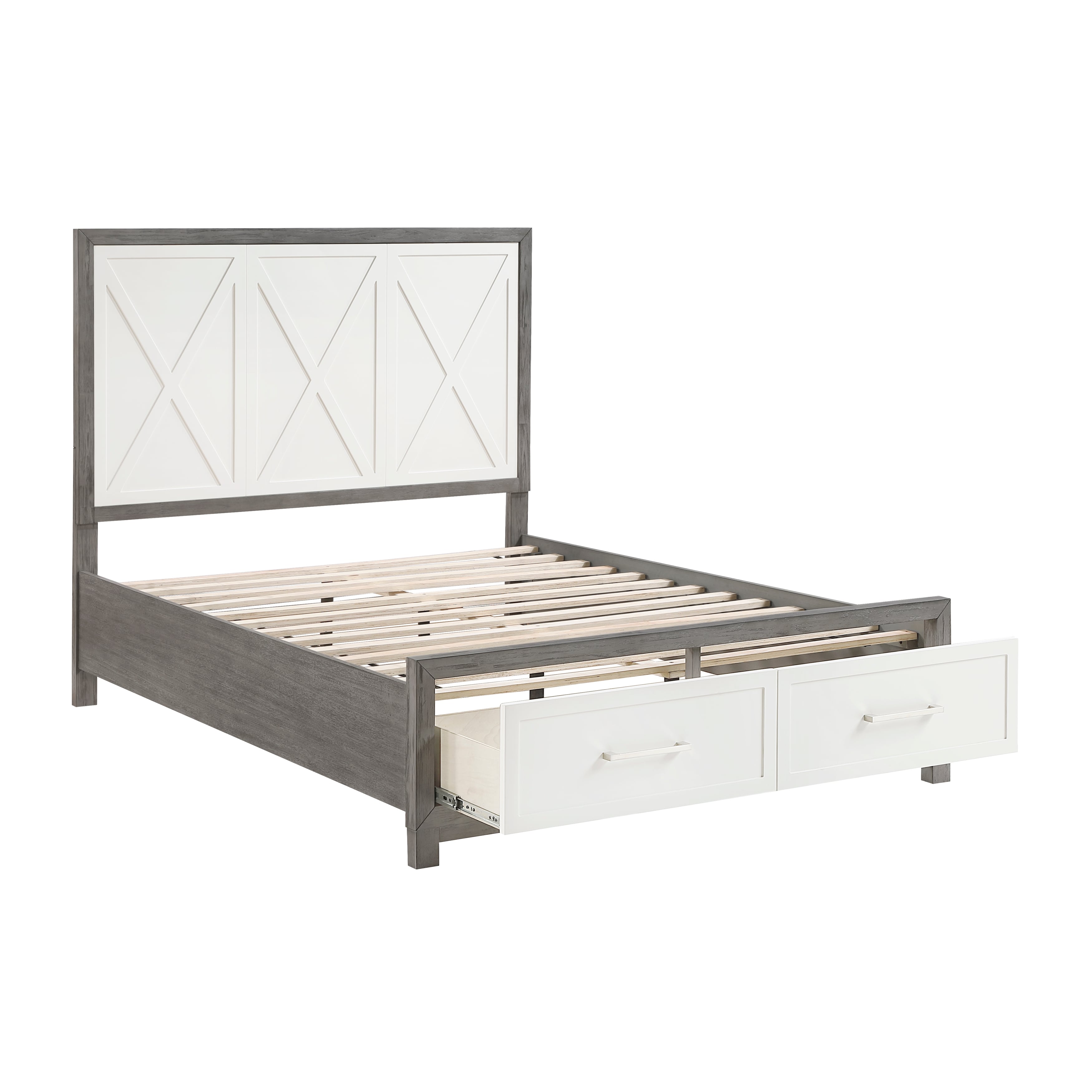 Queen Platform Storage Bed