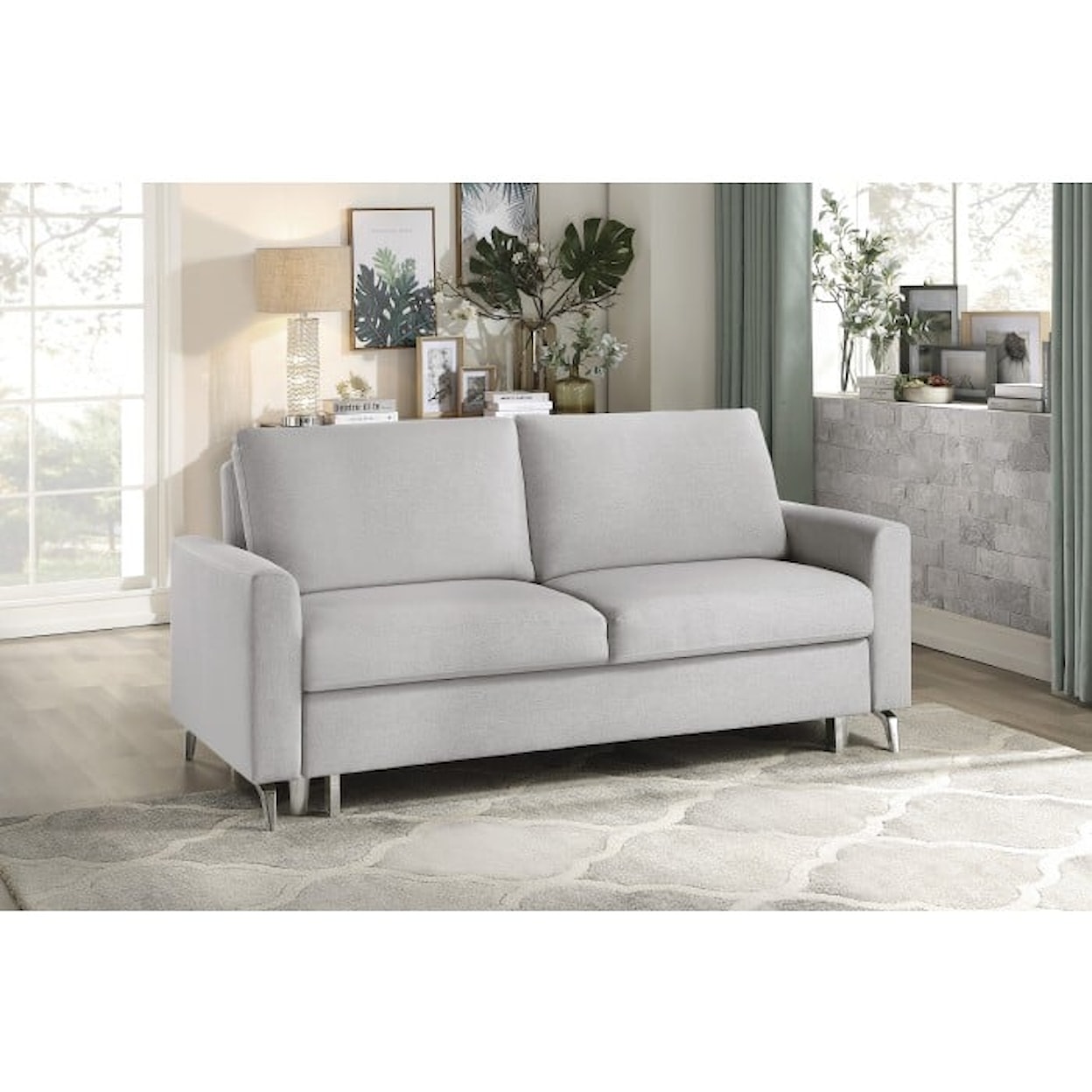 Homelegance Price Convertible Studio Sofa with Pull-out Bed