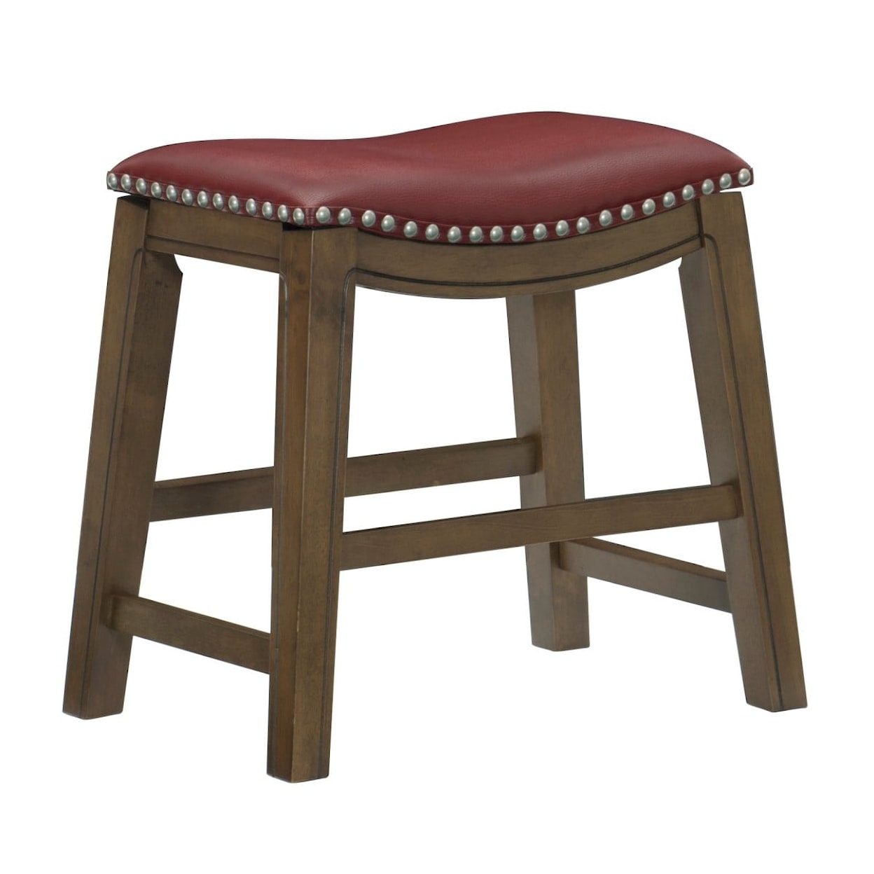 Homelegance Ordway 18 Dining Stool, Red