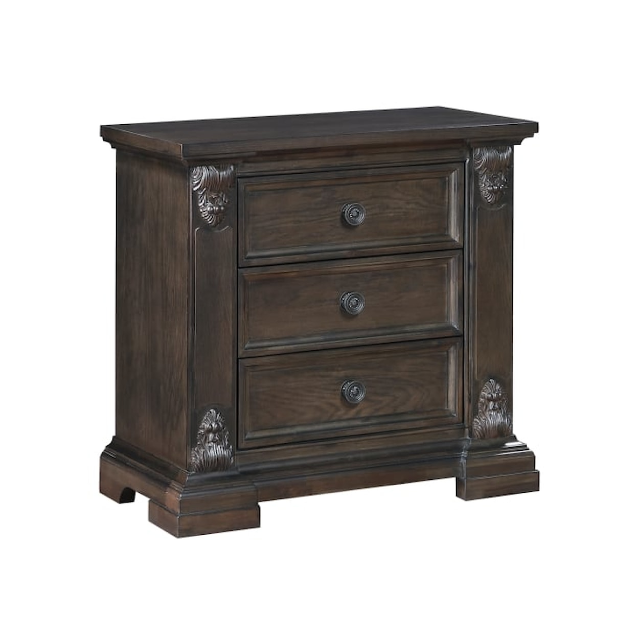 Homelegance Cornwall 3-Drawer Nightstand