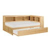Homelegance Bartly Twin Bookcase Corner Bed with Twin Trundle