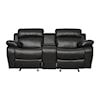 Homelegance Furniture Marille Reclining Console Loveseat