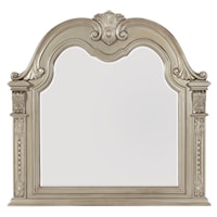 Traditional Mirror with Leaf Carvings